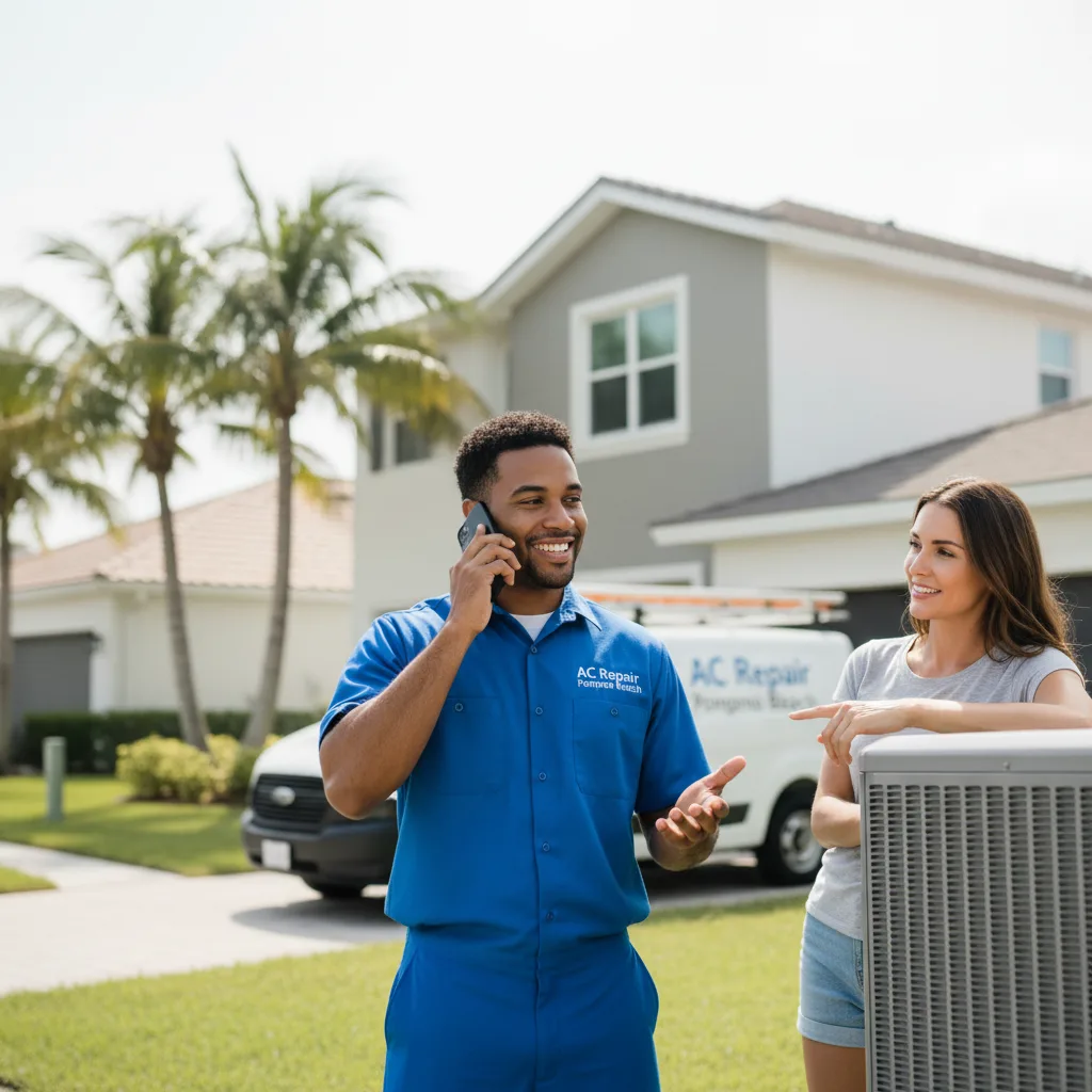 AC Repair Pompano Beach customer support in Miami
